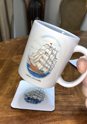 DW Carving Studio Coffee Mugs with our own art work on each one